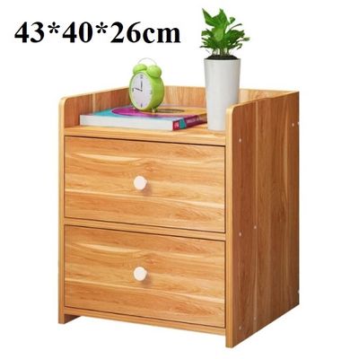 Kệ Tủ Đầu Giường Có 2 Ngăn Kéo 43*40*26cm🚒Hỏa Tốc