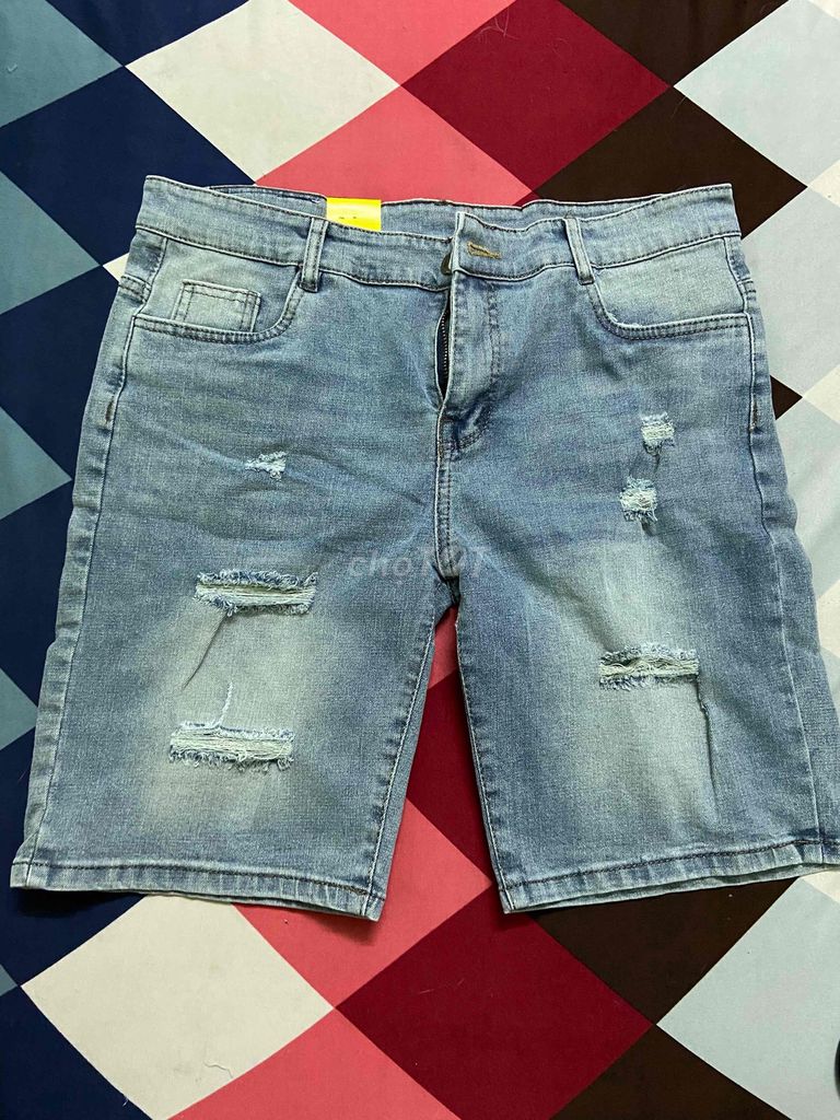 Quần short jean nam new nguyên tag chất tốt size34