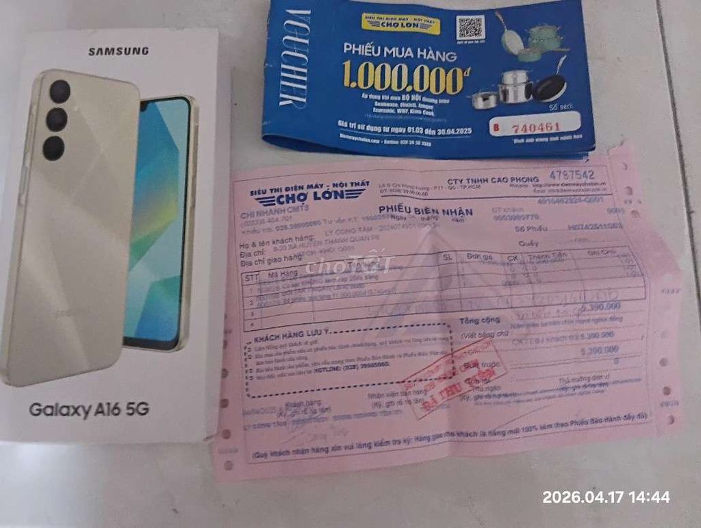 Samsung Galaxy A16 5G Vàng. Mua bán Điện thoại tại Quận 3 Tp Hồ Chí Minh được đăng bởi tam hình 1