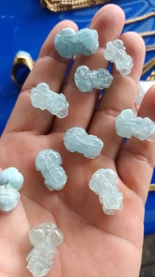 Bán tùy hưu đá aquamarine xanh biển tự nhiên