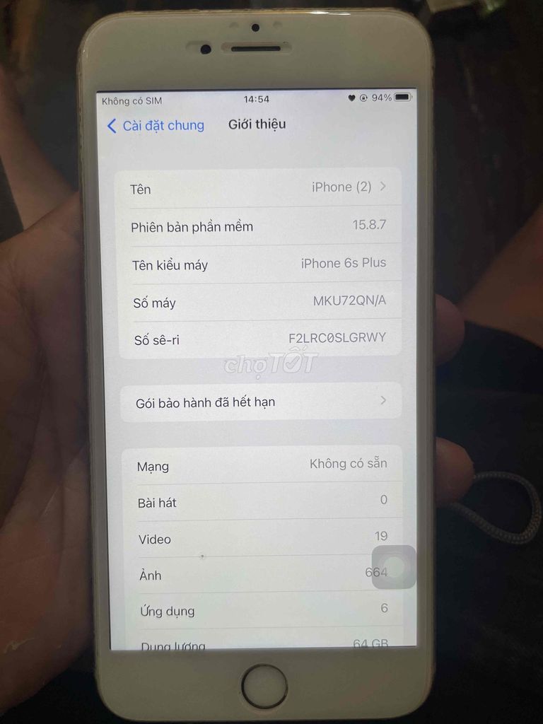 iPhone 6s Plus 64GB Vàng. Mua bán Điện thoại tại Thị xã Tân Châu An Giang được đăng bởi Phát La Thứ hình 1