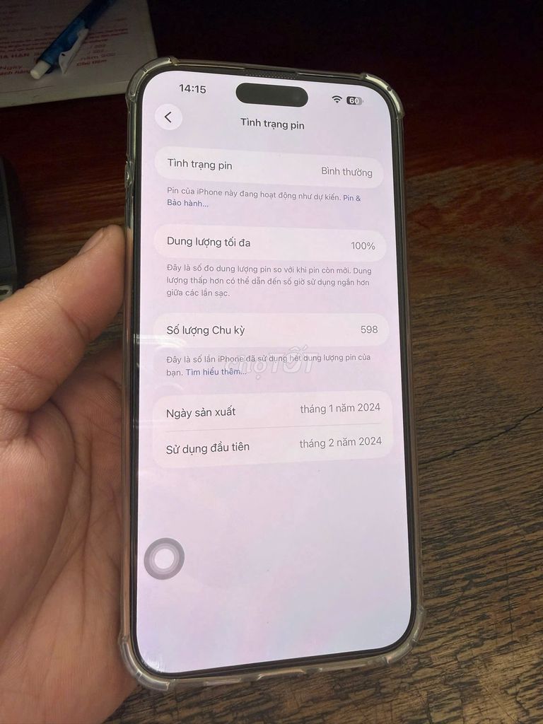 Apple iPhone 15 Pro Max 256GB Đen. Mua bán Điện thoại tại Quận 12 Tp Hồ Chí Minh được đăng bởi Thanh Nguyen hình 1