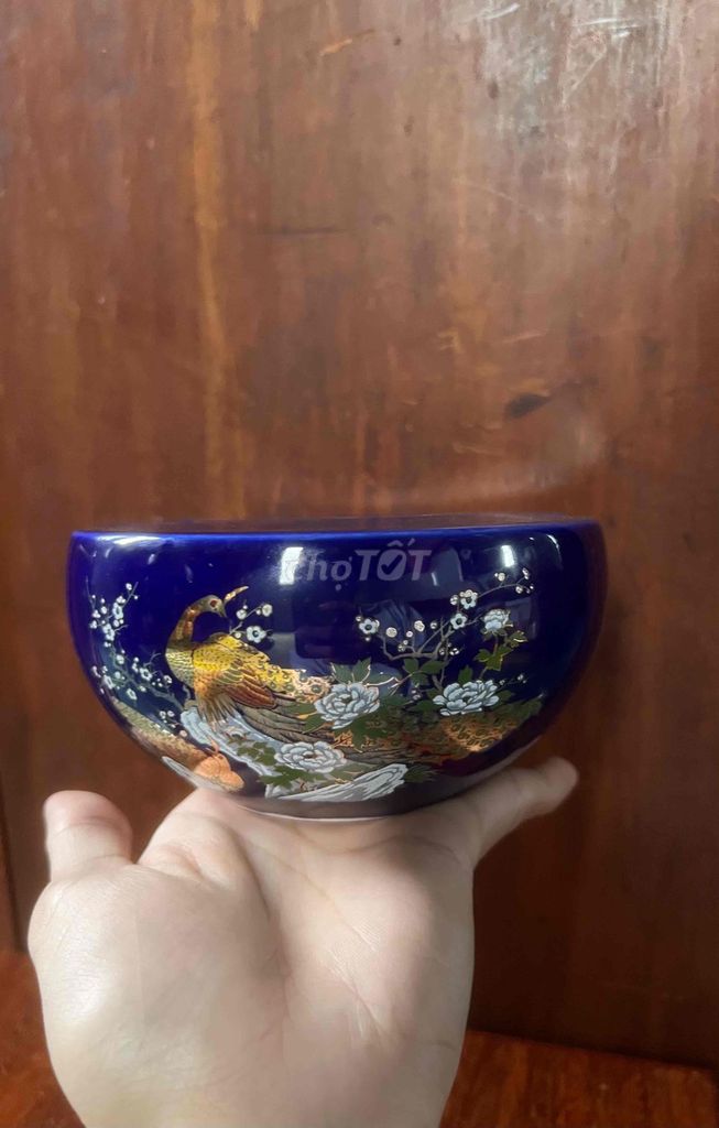 Gạt tàn Gốm sứ Nhật Bản Xanh cô ban Chim công Mới. Mua bán Nội thất, đồ gia dụng khác tại Thành phố Châu Đốc An Giang được đăng bởi Lê Bình Cầm Đồ 2 hình 1