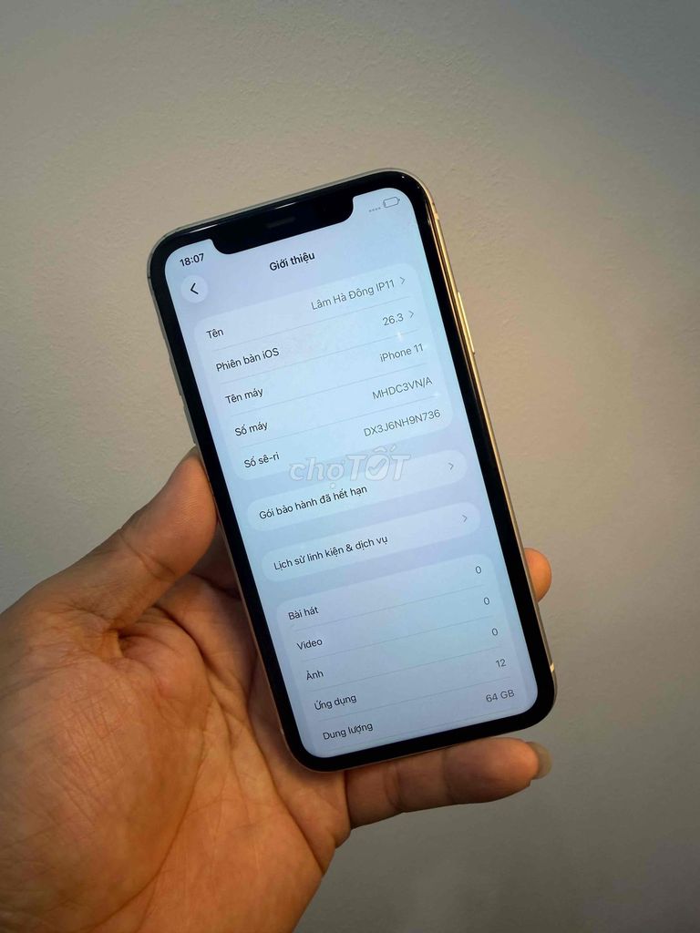 Apple iPhone 11 64GB Trắng VIỆT NAM ZIN. Mua bán Điện thoại tại Quận Đống Đa Hà Nội được đăng bởi Ng Hoang Anh hình 1