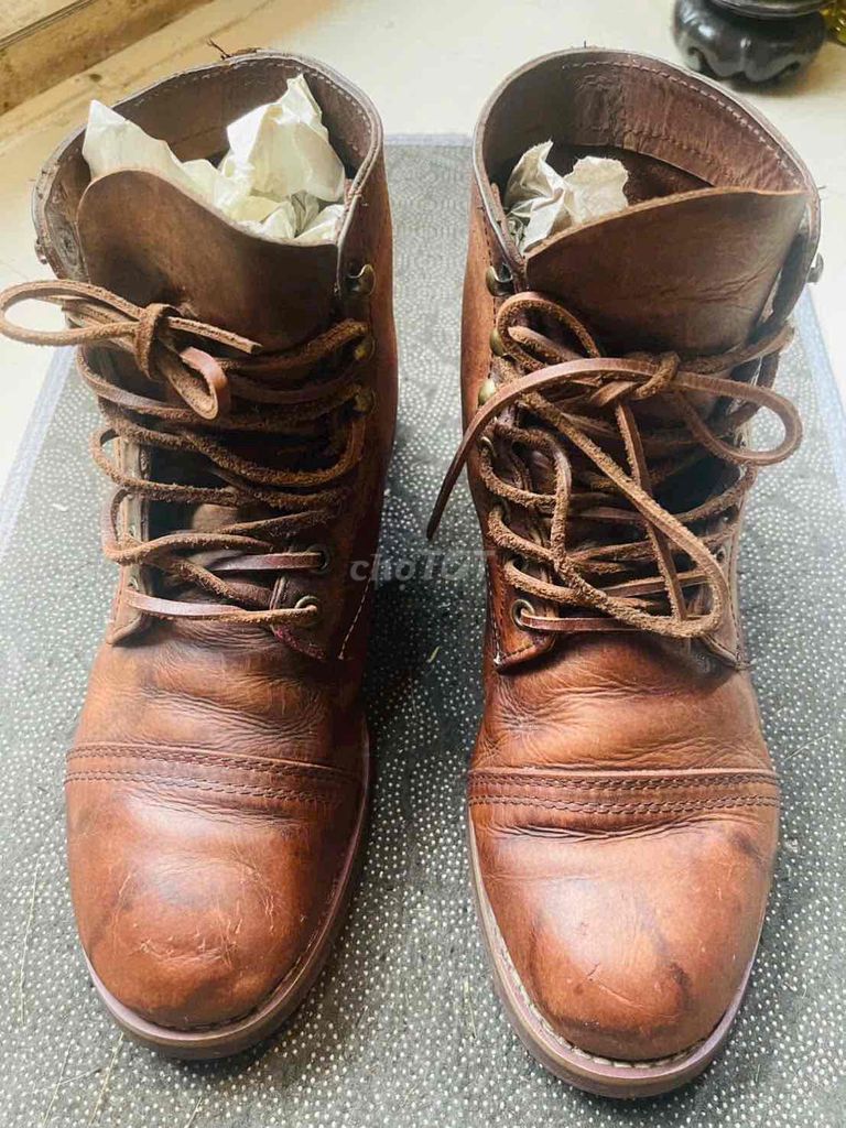 Bốt Tonkin Da bò sáp Nâu loang Nam 41/41.5-280k. Mua bán Giày dép tại Quận Bình Thạnh Tp Hồ Chí Minh được đăng bởi  Minh Nguyen H hình 1