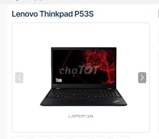 Lenovo Thinkpad P53S i7-8565U 15.6 inch 16GB/512GB. Mua bán Laptop tại Thành phố Vũng Tàu Bà Rịa - Vũng Tàu được đăng bởi bui minh cuong hình 1