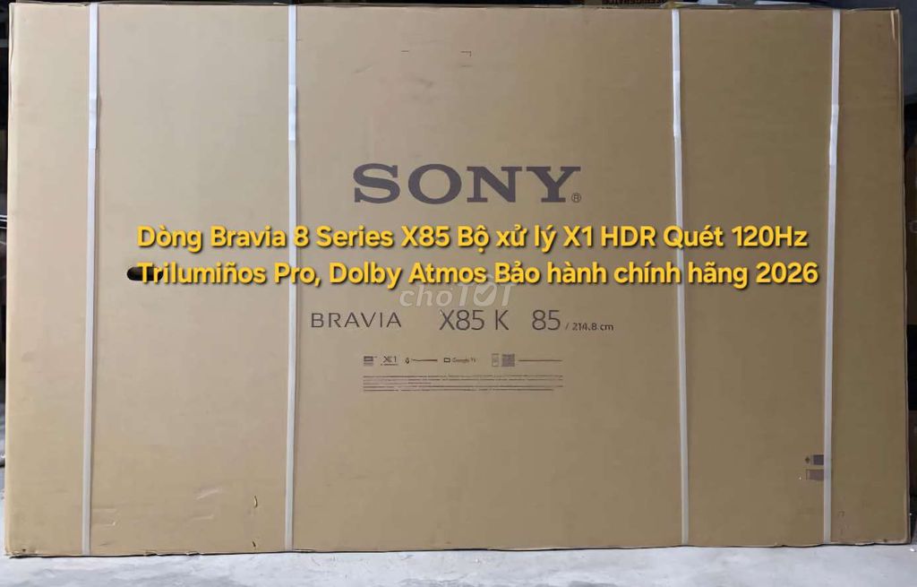 TV 4K Sony 85X85K 85in Google TV quét 120Hz BH2026