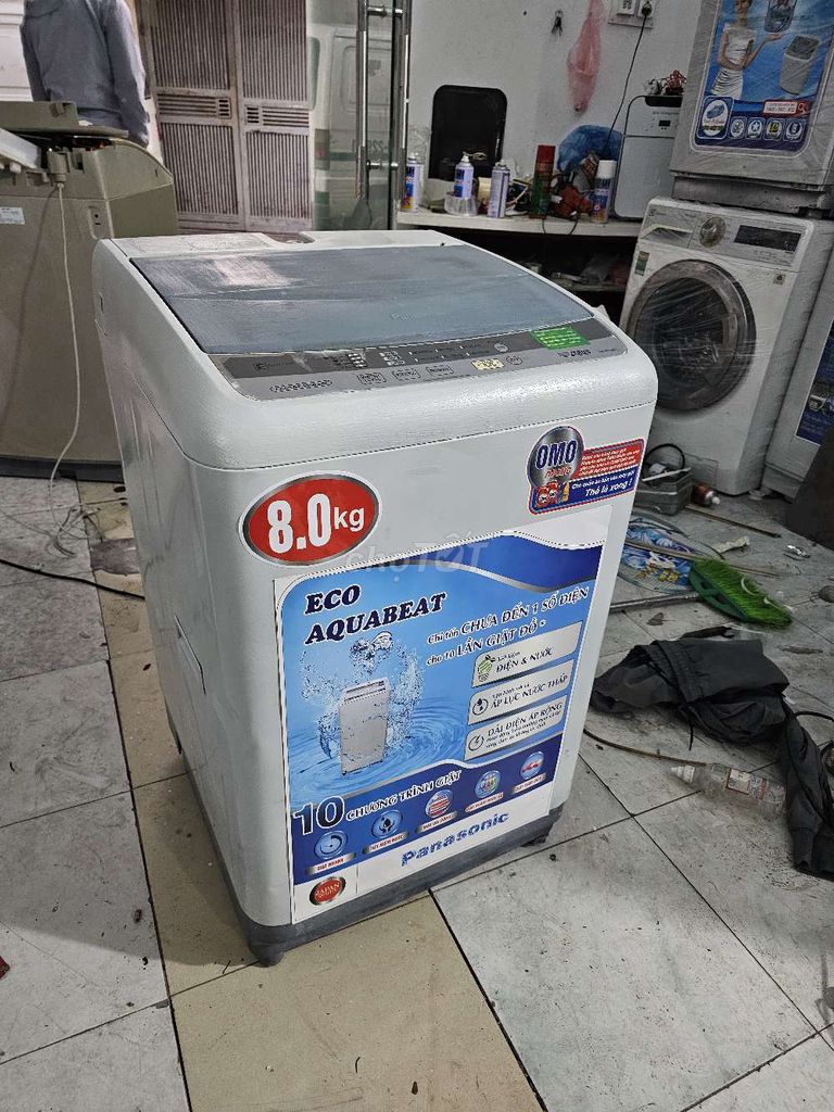 Máy giặt panasonic 8,0kg giặt vắt êm