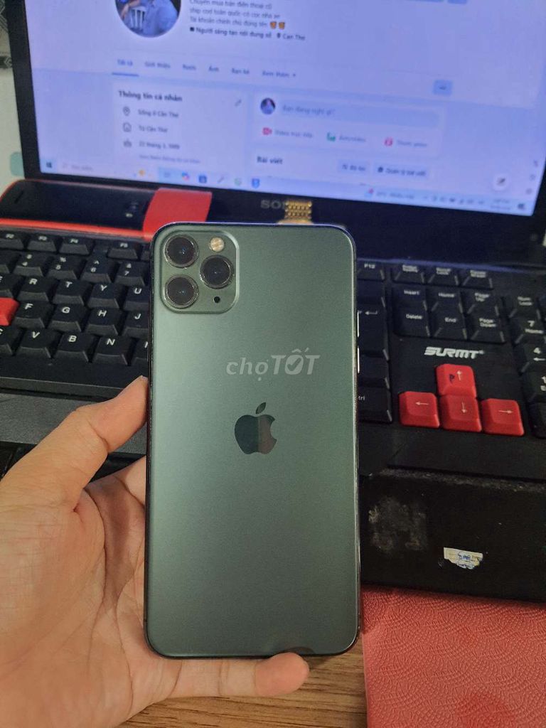 Apple iPhone 11 Pro Max 256GB Xám Đã sử dụng. Mua bán Điện thoại tại Quận Ninh Kiều Cần Thơ được đăng bởi kSang hình 1
