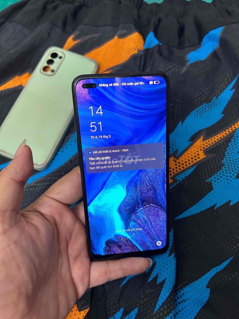 oppo Reno4 màn zin 2sim vân ok ram 8gb+5gb/128gb