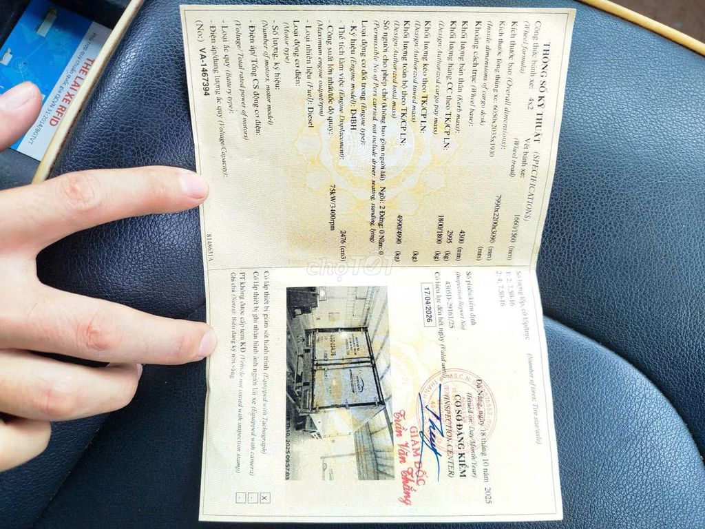 VEAM VT260TK 2017. Mua bán Xe tải, xe ben tại Quận Liên Chiểu Đà Nẵng được đăng bởi Thái Mạnh hình 1