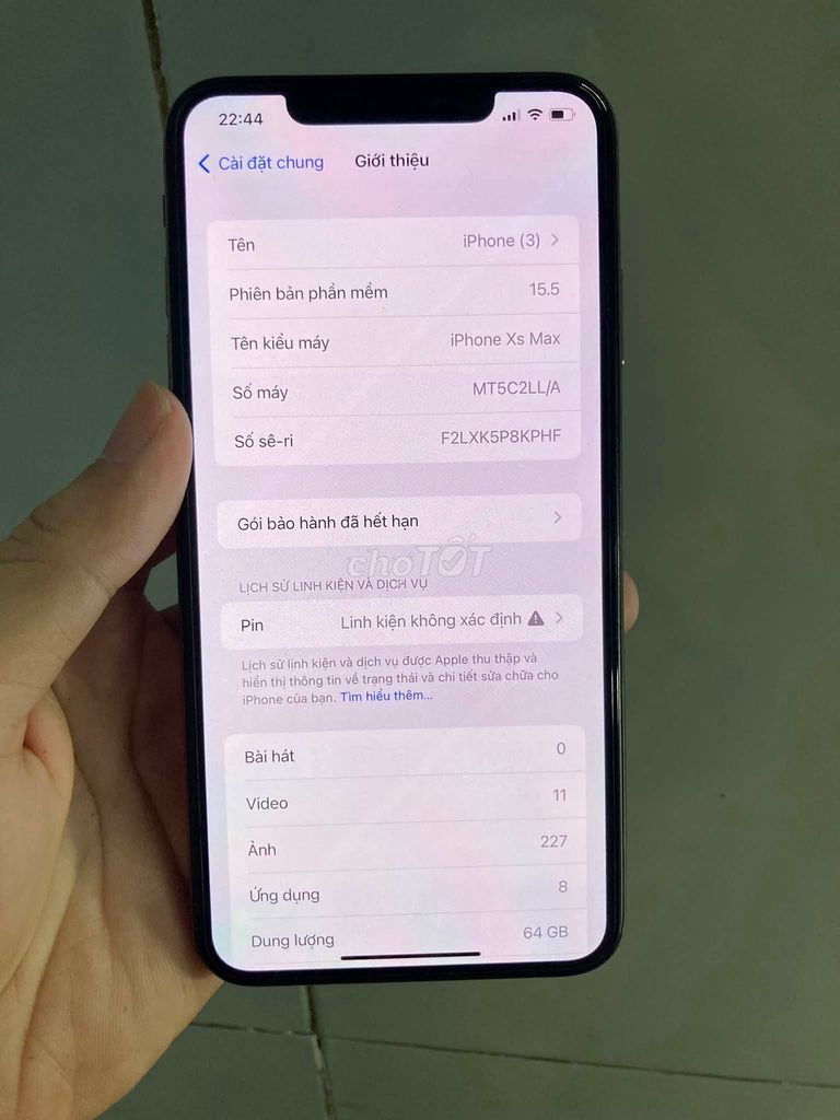 Apple iPhone Xs Max 64GB Vàng Mới 100%. Mua bán Điện thoại tại Quận 12 Tp Hồ Chí Minh được đăng bởi Hội Đồ Điện Tử hình 1