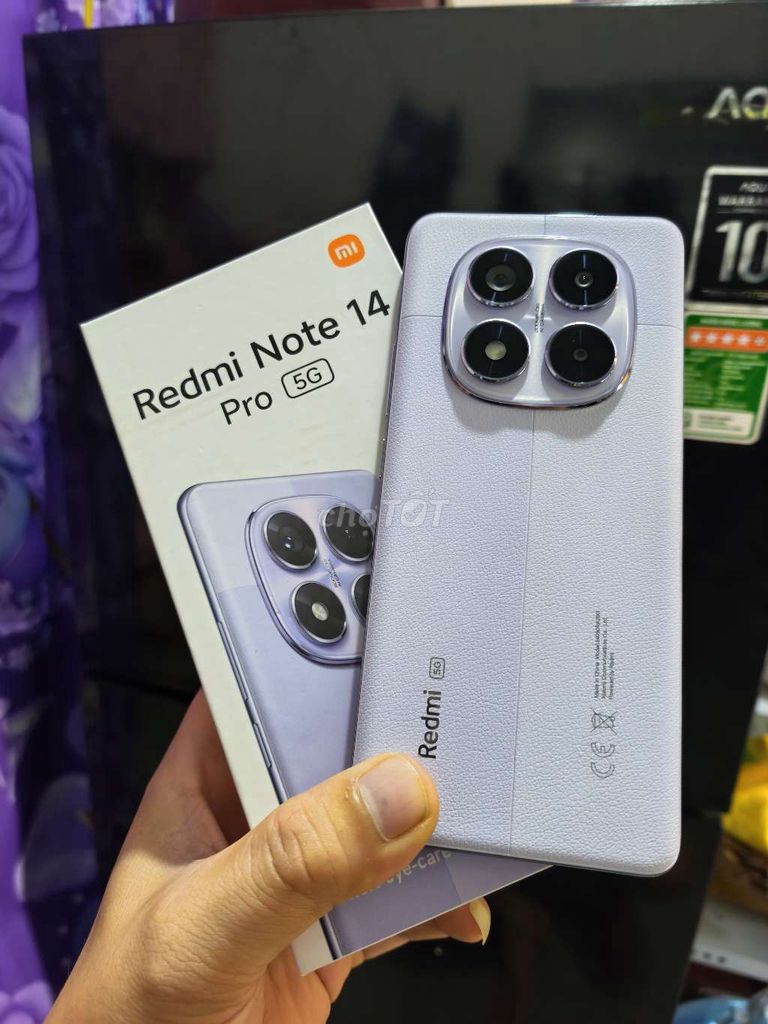 Xiaomi Redmi Note 14 Pro 5G 8GB/256GB Tím fullbox. Mua bán Điện thoại tại Thành phố Buôn Ma Thuột Đắk Lắk được đăng bởi nguyễn Hải hình 1
