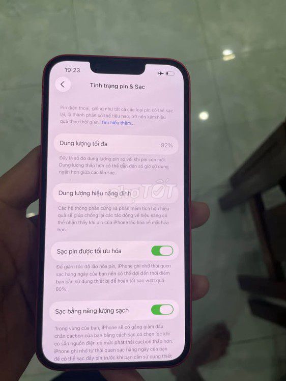 Apple iPhone 13 128GB Đỏ 92%. Mua bán Điện thoại tại Thành phố Biên Hòa Đồng Nai được đăng bởi Bác Tư hình 1