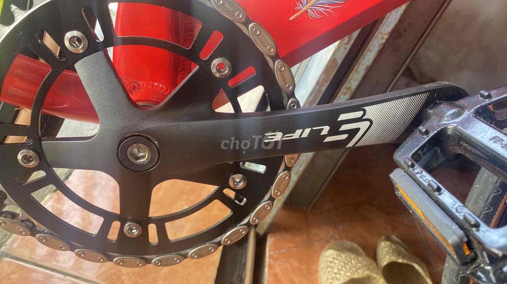 đùi xe fixed gear + trục giữa theo xe. Mua bán Phụ tùng xe tại Huyện Hải Hậu Nam Định được đăng bởi Bùi Hậu hình 1