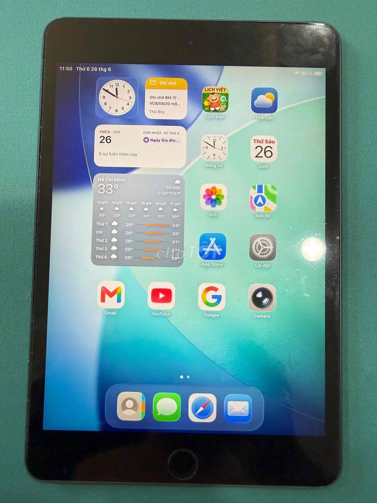 Apple iPad mini 5 Wifi 64GB Xám,còn 98%,pin còn 95. Mua bán Máy tính bảng tại Thành phố Thủ Đức Tp Hồ Chí Minh được đăng bởi Huỳnh Ngọc Thuần hình 1