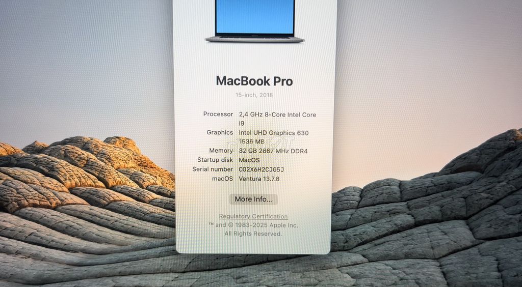 Apple MacBook Pro 15-inch 2018 i9 32GB/512GB SSD. Mua bán Laptop tại Quận Bình Thạnh Tp Hồ Chí Minh được đăng bởi Le Duc Anh hình 1