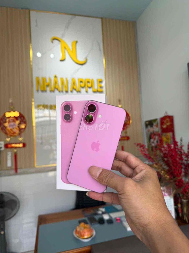 IPHONE 16 HỒNG 128gb QT MỸ ZIN ÁP ĐẸP 97%. Mua bán Điện thoại tại Thành phố Cà Mau Cà Mau được đăng bởi NHAN APPLE hình 1