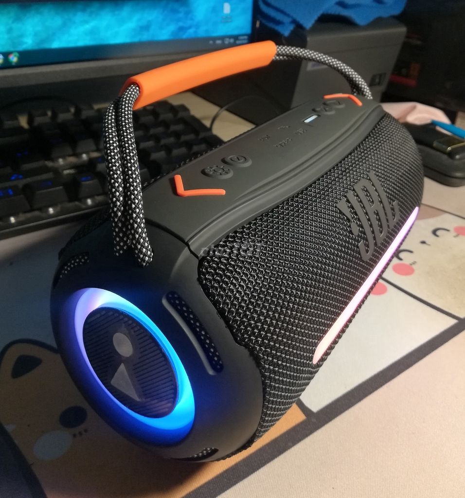 Loa bluetooth BOOMBOX 360 LED RGB đẹp bass căng