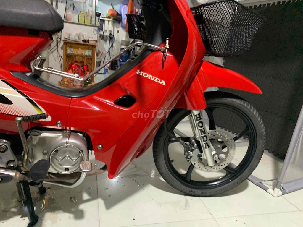 Honda Wave 50cc тюнинг 100cc с красным корейским ПТС