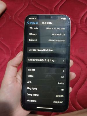 Apple iPhone 12 Pro Max 256GB Vàng