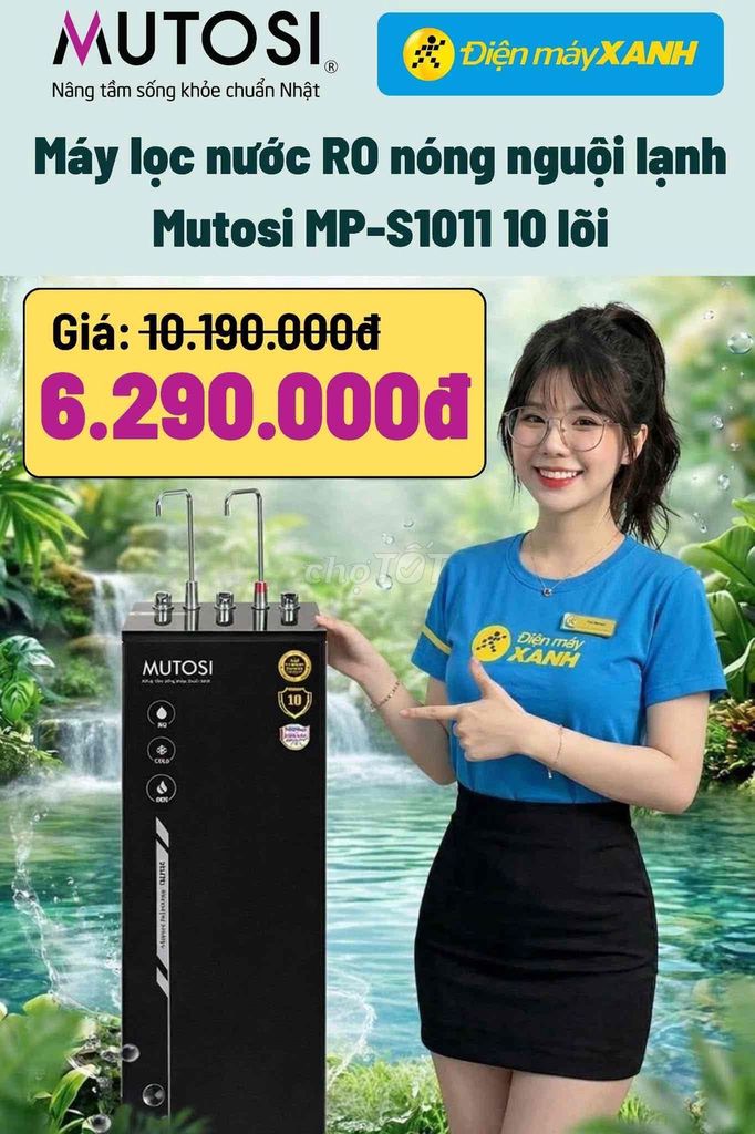 Máy lọc nước RO Mutosi MP-S1011 Đen. Mua bán Bếp, lò, đồ điện nhà bếp tại Quận Liên Chiểu Đà Nẵng được đăng bởi Trinh Điện Máy hình 1