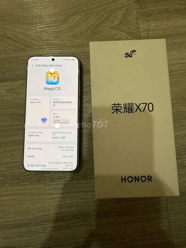 Honor X70 12/256GB Trắng. Mua bán Điện thoại tại Thành phố Đà Lạt Lâm Đồng được đăng bởi Nhan Nguyen hình 1