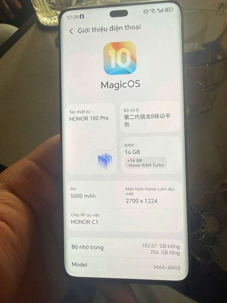 Honor 100 Pro bản 16/256. Mua bán Điện thoại tại Quận Tân Bình Tp Hồ Chí Minh được đăng bởi Thành Đạt hình 1