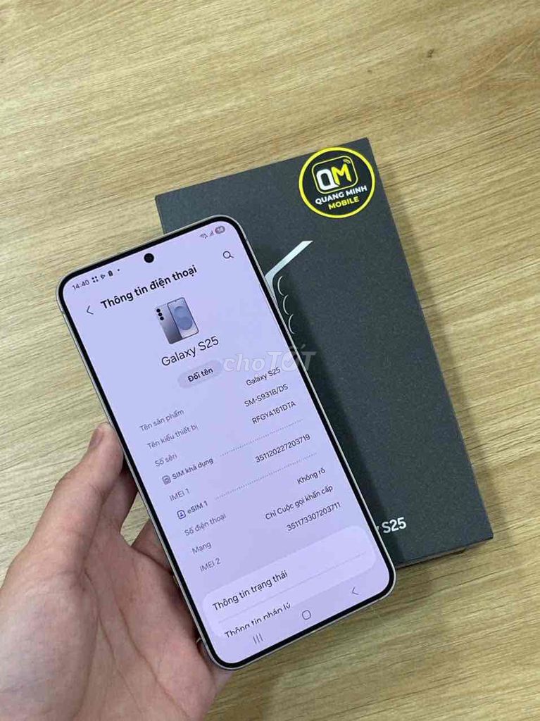 Samsung Galaxy S25 5G 12GB/256GB Xám. Mua bán Điện thoại tại Quận Gò Vấp Tp Hồ Chí Minh được đăng bởi Quang Minh Mobile  hình 1