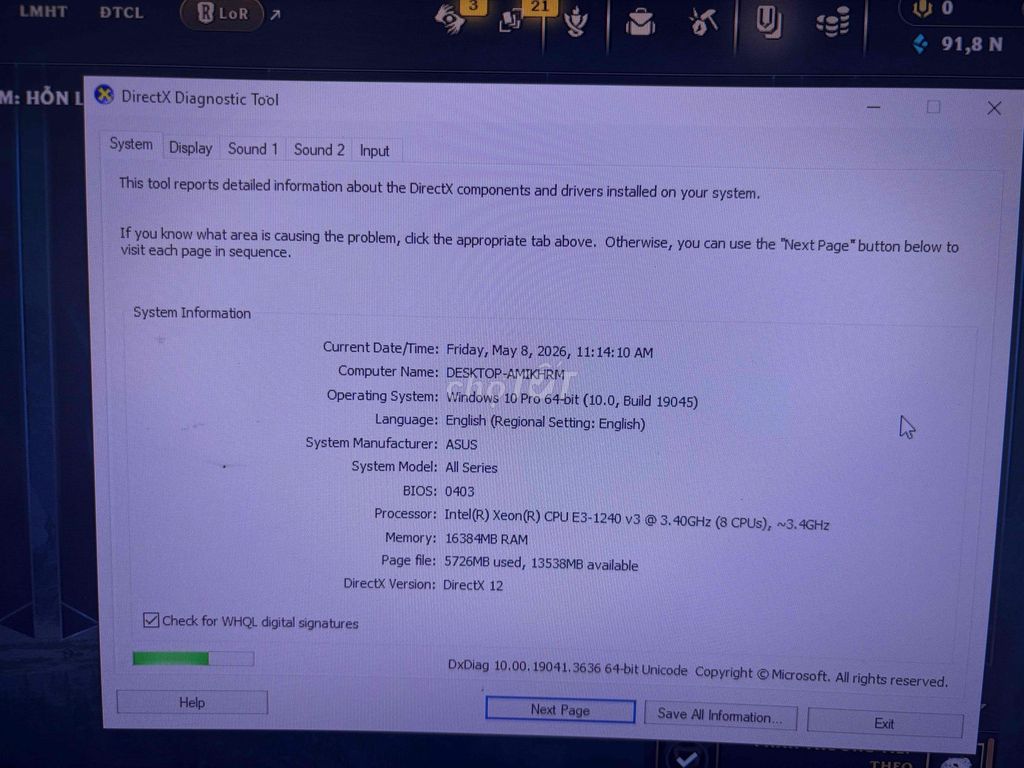ASUS All Series Xeon E3-1240 ngang i7-4790. Mua bán Máy tính để bàn tại Quận 12 Tp Hồ Chí Minh được đăng bởi Tưởng tran hình 1