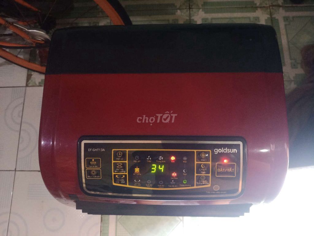 Quạt hơi nước GoldSun EF-GHT13A Đỏ. Mua bán Quạt tại Huyện Nhà Bè Tp Hồ Chí Minh được đăng bởi luong minh cuong hình 1