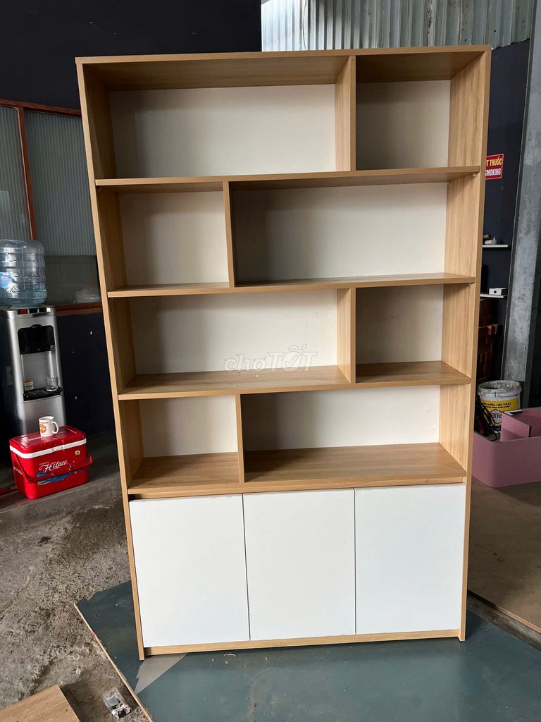 Kệ sách Gỗ công nghiệp 1m2x2m,kệ trưng bày gỗ đẹp. Mua bán Tủ, kệ gia đình tại Quận 12 Tp Hồ Chí Minh được đăng bởi Shop Nội thất Phú Nhàn hình 1