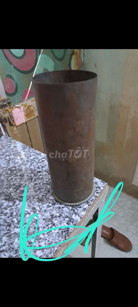 Bán rẻ 1 cái vỏ 105mm cao 28cm sx năm 1945