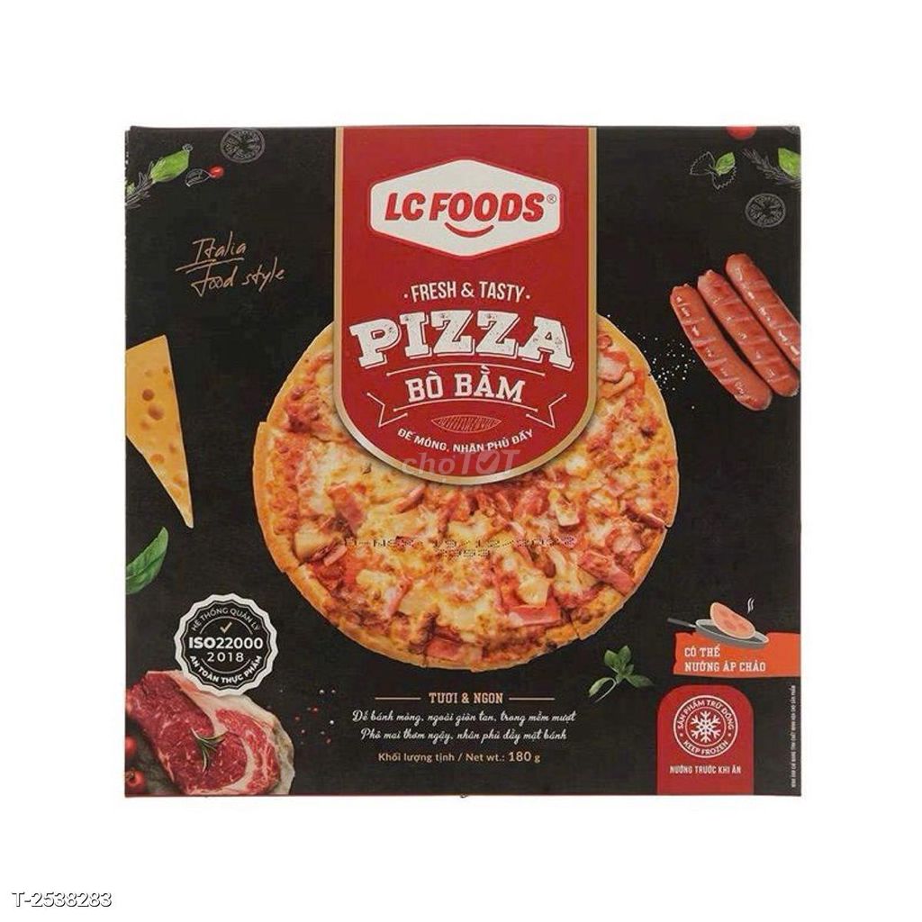 Pizza hải sản - Xúc Xích - Bò Bằm LC food 140g. Mua bán Đồ ăn, thực phẩm và các loại khác tại Quận 11 Tp Hồ Chí Minh được đăng bởi Siêu thị Anh Tú 88 hình 1