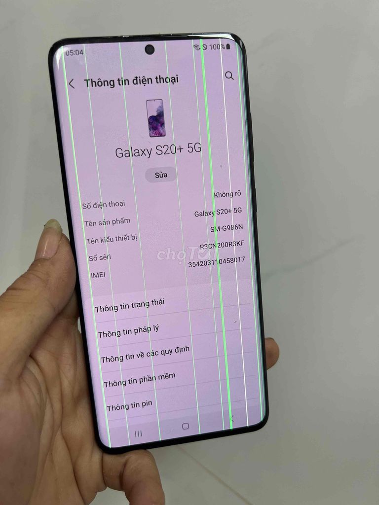 Samsung Galaxy S20+ 5G 256GB Xám. Mua bán Điện thoại tại Thành phố Tân An Long An được đăng bởi lê văn thái hình 1