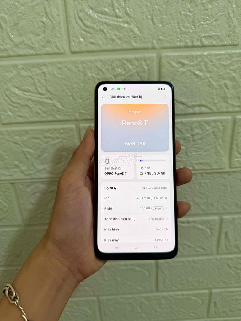 Oppo Reno 8T ram8/256gb fuII chức năng máy đẹp. Mua bán Điện thoại tại Thành phố Thủ Đức Tp Hồ Chí Minh được đăng bởi Nguyễn Duy hình 1