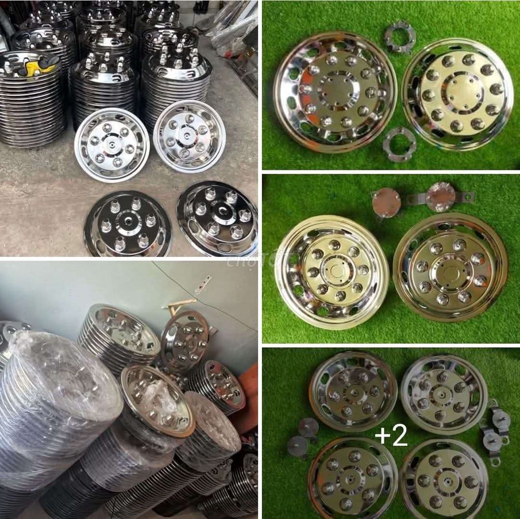 Ốp mâm INOX xe tải R12 R14 R15 R16 R20 R22,5..