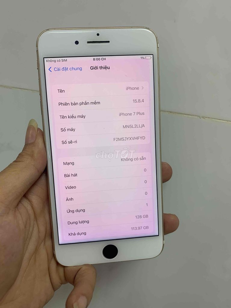 Apple iPhone 7 Plus 128GB Vàng. Mua bán Điện thoại tại Thành phố Tân An Long An được đăng bởi mua xin alo no SMS hình 1