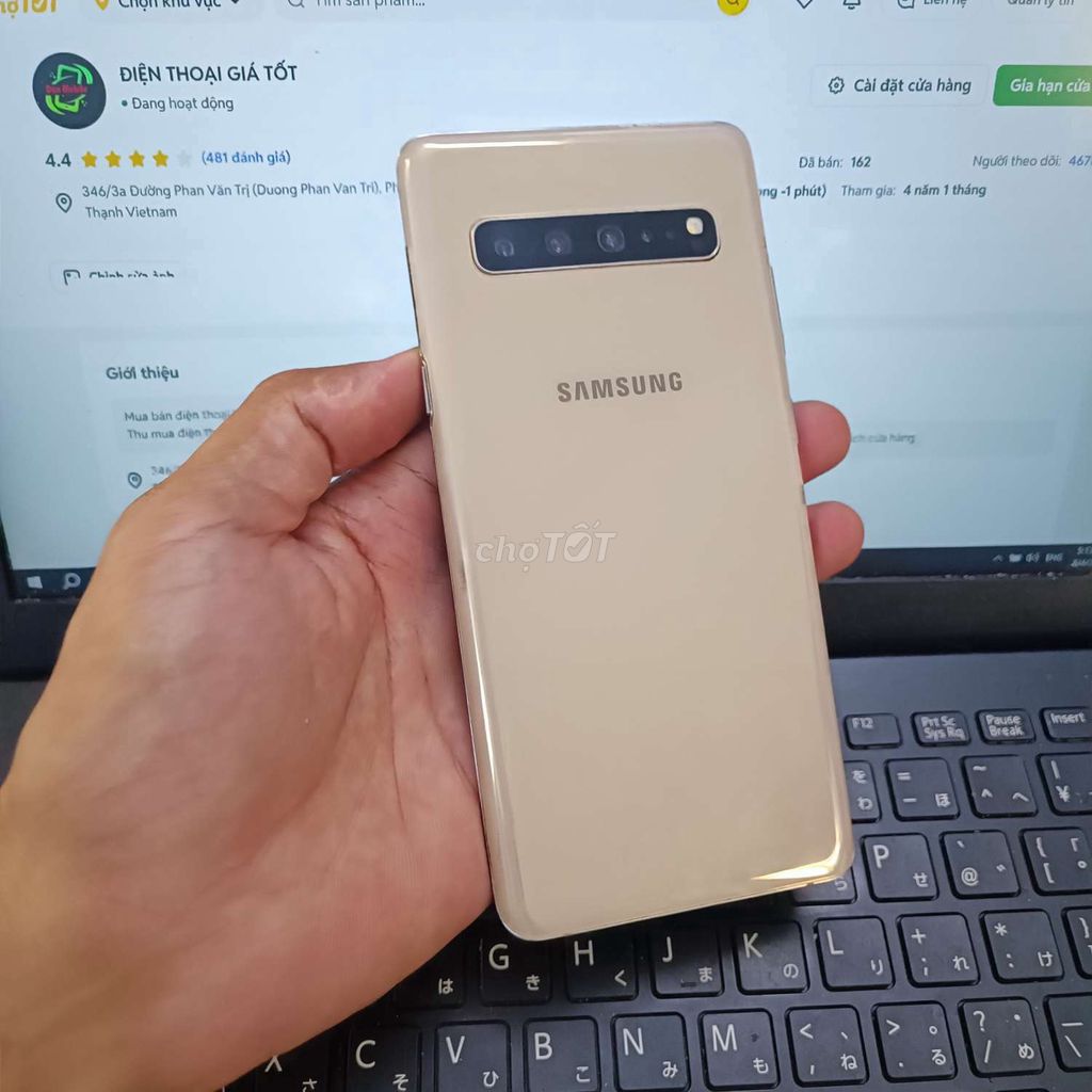 SAMSUNG S10 5G 8GB.256GB PIN 4500 ZIN MÀN ĐẸP. Mua bán Điện thoại tại Quận Bình Thạnh Tp Hồ Chí Minh được đăng bởi Dân Mobile hình 1