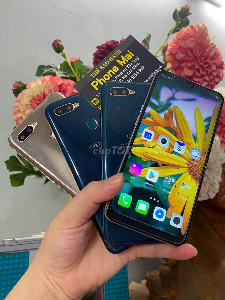 Điện thoại OPPO A5s Ram 6G/128G Bảo mật vân tay. Mua bán Điện thoại tại Quận Tân Phú Tp Hồ Chí Minh được đăng bởi Phone Mai  hình 1