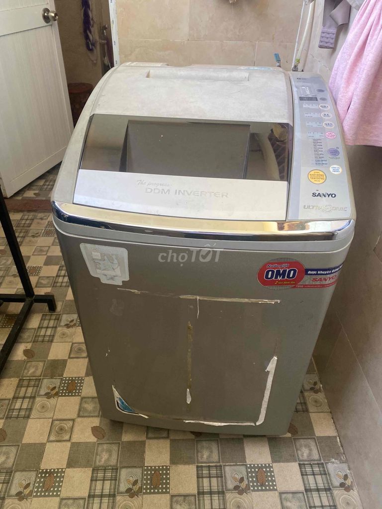 Máy giặt Sanyo Inverter 9kg Xám. Mua bán Máy giặt tại Thành phố Bà Rịa Bà Rịa - Vũng Tàu được đăng bởi Thang Toan hình 1