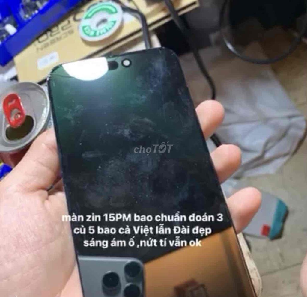 Màn zin 15max nứt kính đẹp kèm cảm biến chuẩn đoan. Mua bán Linh kiện (RAM, Card...) tại Quận Cầu Giấy Hà Nội được đăng bởi Phi Đỗ hình 1