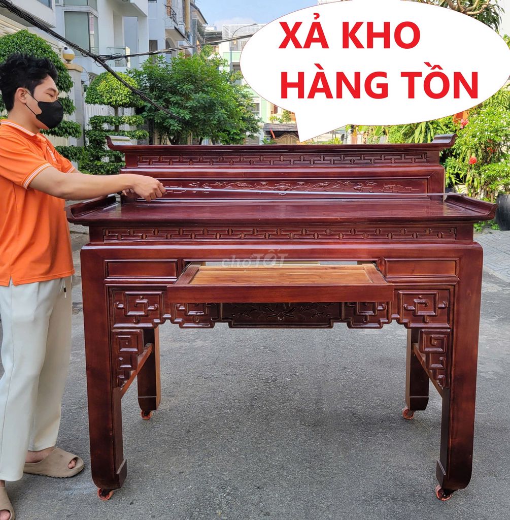 Bàn thờ Gỗ tự nhiên cao cấp,bàn thờ Gia Tiên mới. Mua bán Nội thất, đồ gia dụng khác tại Quận Bình Thạnh Tp Hồ Chí Minh được đăng bởi Kho Nội thất Cũ Mới Phú Nhàn hình 1