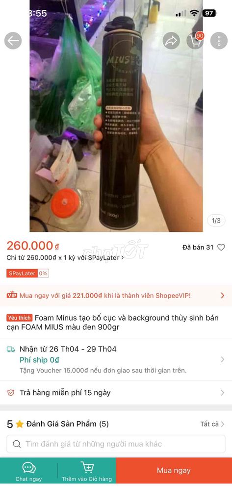 Foam tạo bố cục MIUS Đen 900g. Mua bán Sở thích khác tại Quận Bắc Từ Liêm Hà Nội được đăng bởi Dũng Nguyễn hình 1