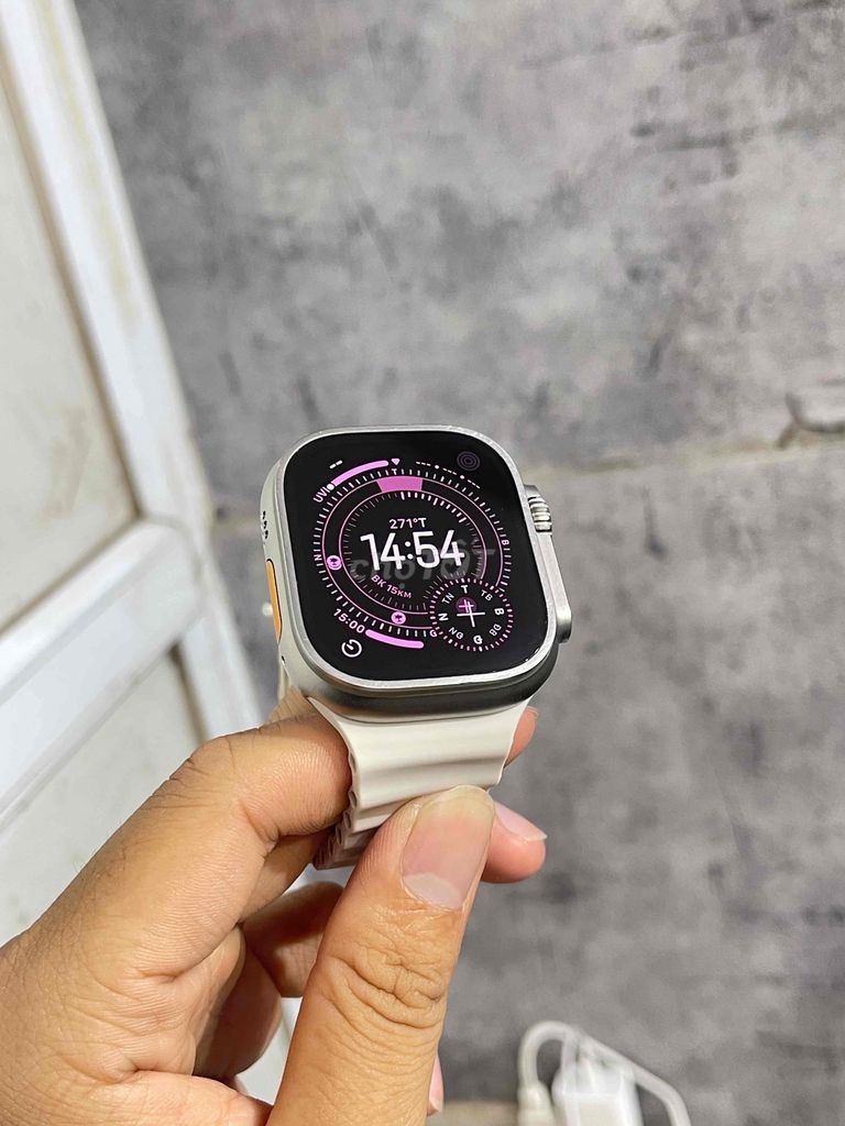 Apple Watch Ultra 2 49mm Titan Trắng. Mua bán Thiết bị đeo thông minh tại Quận Cầu Giấy Hà Nội được đăng bởi Dương Quí hình 1