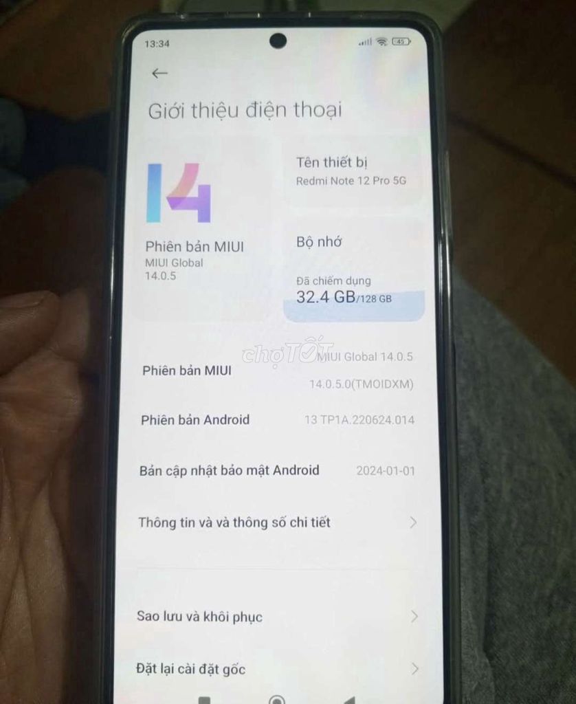 Xiaomi Redmi Note 12 Pro 5G 128GB Trắng. Mua bán Điện thoại tại Quận Lê Chân Hải Phòng được đăng bởi Hiếu hình 1