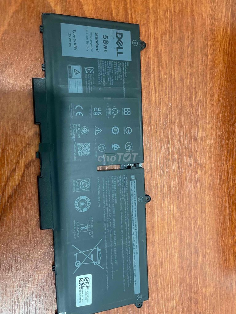 Pin laptop Dell 5330. Mua bán Linh kiện (RAM, Card...) tại Thành phố Nha Trang Khánh Hòa được đăng bởi Võ Triều Đại hình 1