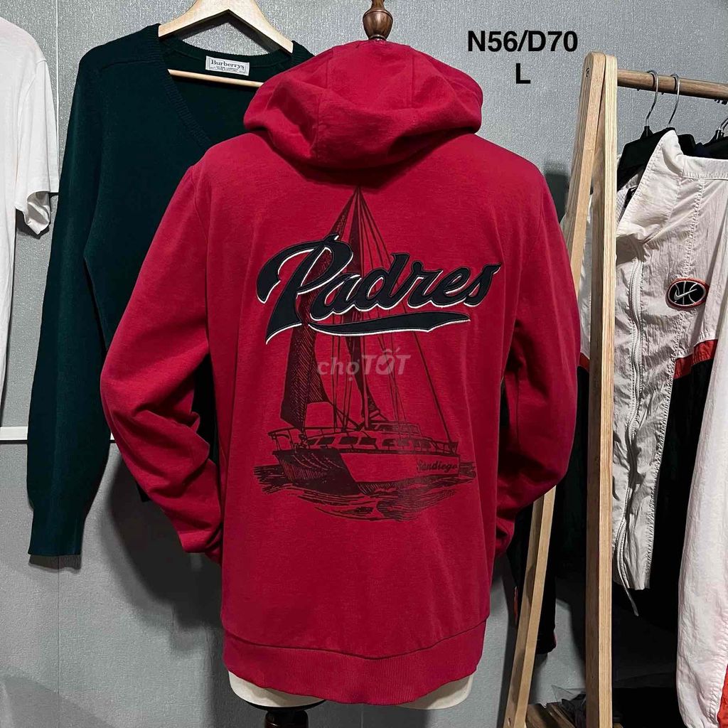 Áo hoodie MLB Nam Đỏ size L. Mua bán Quần áo tại Huyện Đức Trọng Lâm Đồng được đăng bởi Black 2hand  hình 1