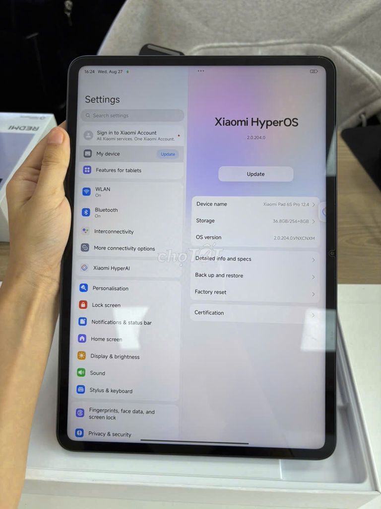 Tablet Xiaomi Mi Pad 6s Pro 12.4inch – 99% Fullbox. Mua bán Máy tính bảng tại Thành phố Thủ Đức Tp Hồ Chí Minh được đăng bởi Vĩnh An Mobile Thủ Đức hình 1