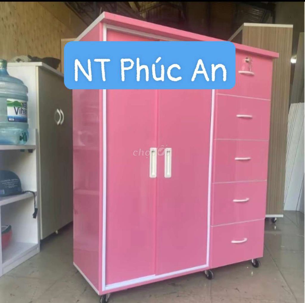 TỦ NHỰA ĐÀI LOAN 1M25X1M05X42. TỦ QUẦN ÁO TRẺ EM